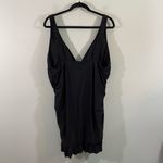 J.Crew Women's Black V-neck One Piece Ruched Ruffles Swim Dress Size 20 #BP246 Photo 5