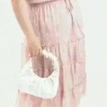 Francesca's mi ami Candice Floral Flounce Maxi Dress (V12) Pink Size 1X Photo 0