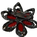 New red and pink fashion flower brooch or pin Photo 5