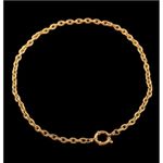 18K Gold Plated Rolo Chain Holder Necklace Stainless Steel Womens Jewelry Photo 4