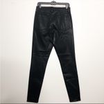 J Brand Steph Shep Coated Vendetta Lace Up High Rise Black Skinny Jeans Photo 5