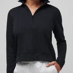 Travis Mathew Cloud Fleece Half Zip Black Size L Photo 0