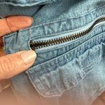 Vintage Protest Blues Zip Up Denim Fisherman Utility Vest Blue Size M Photo 4