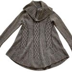 Ruby Moon Anthropologie  Sweater Cowl Swing Gray Fuzzy Soft Sweater Size Small Photo 9