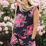 ALBION FIT  | Antigua Navy Pink Floral Romper Rare XS Photo 1