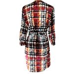 Attention ‎ orange, blue & white long sleeve dress medium Photo 3