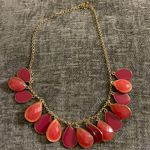 Necklace pink tiered jewel gold costume jewelry Photo 0