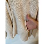 Free People Baja Circle Back Shark Hem Cardigan
Sweater Cream Size Small Photo 3