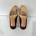 Innovare made Italy Pump Heels Size 36 (6) Elegant Dark Burgundy Maroon Suede Red Photo 5