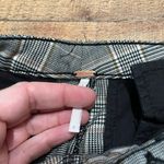 Free People  | Women's Preppy Black Brown Molly Plaid Slim Trouser Pant Sz 6 Photo 3