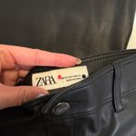 ZARA The Marine Straight Leg Faux Leather Trousers Photo 4