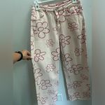 Floral Print Jeans! Pink Size M Photo 0