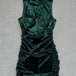 Speechless Women’s  Emerald Green Velvet Bodycon Mini Dress XS Ruched Mock Neck Photo 1