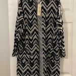 Brittany Black Long Cardigan size L length 39” bust 40” brand new black/silver Size L Photo 0