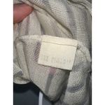 Natori Top Large Ivory Striped Sheer Short Sleeve Knit Tee USA Made Size L Photo 6