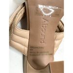 Abound  Sandals Womens Size 6 Qarly Heeled Tan Slip On Square‎ Toe Heels Photo 6