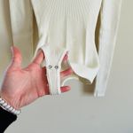 Abercrombie & Fitch Ribbed White Bodysuit  Photo 3