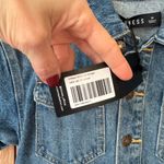 LIONESS  denim romper playsuit u know what’s up short sleeve jean utility buttons Photo 4