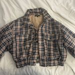 Labijou Tan Plaid Jacket Photo 0