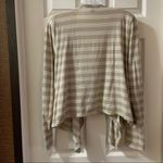 Tommy Bahama  Women’s Tan Striped Open Front Cardigan M Photo 6
