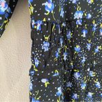 ASOS NWT  | Shirred Waist Romper in Blue Ditsy Floral Print Photo 4