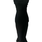 House Of CB  London SZ L black strapless cocktail dress with flare bottom Photo 0