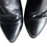 Zodiac Black Leather Heeled Women's Mid Calf Cow Girl Boots size 6.5 Photo 3