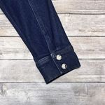 Good American Dark Wash 70s Icon Belted Cropped Denim Jacket 4 XL New Photo 6