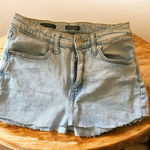 Wild Fable Mini-skirt Jean Denim Size 2/26 Frayed 5 Pockets High Rise Target Photo 0