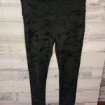 Spanx camo leggings in matte black camo size medium camo gym active leggings Photo 1