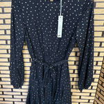 She & Sky  Black And Gold Dot Dress Size Small Photo 0