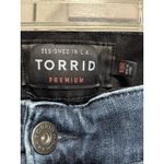 Torrid  Bombshell Skinny Denim Jeans Medium Mid Rise Size 18R‎ Zip Elastic Band Photo 2