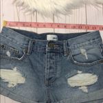 Amuse Society  button fly distressed shorts size 25 Photo 8