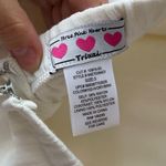 Three Pink Hearts  creamy white mini dress with braided brown belt Photo 6