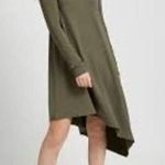 Marcella Size‎ M Olive Green Long Sleeve Knit Asymmetrical Hem Dress Minimalist Size M Photo 0