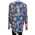 Rags and Couture WOMEN’S  blue with peach floral top Photo 3