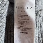 Sandro ‎ Briona Gray Wool Polyamide Blend Knit Sweater Size 2 US Medium Photo 9