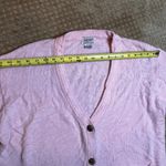 VTG Pink Button Front Cardigan Sweater Mr Rogers Feminine Fairycore SZ M 80s Y2k Size M Photo 9