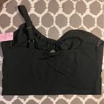 Wild Fable NWT Black One Shoulder Crop Top summer boho festival beach cropped Photo 4
