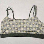 Adore Me  size M Green Geometric Print Bralette Light Support Sports Bra Photo 0