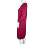 Boden Dress Womens 10 Fuchsia Pink Beaded Knit Sweater Dress Classic Preppy Photo 2