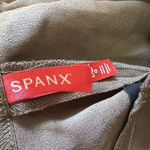 Spanx Carefree Crepe Wide Leg Pleated Trouser Cedar Brown Tan Size Large Photo 5