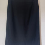 Talbots Black Pencil Skirt Womens 4 Lined Wool Blend Suiting Office Career Work Photo 0