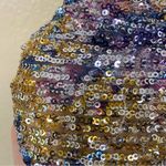 Nookie Revolve Sequined Forever Mini Skirt Ruffle Front Zipper Small NEW W/ Flaw Photo 7