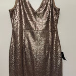 Lulus  Champagne Bronze Sequin‎ Dress - Size XL hoco prom Photo 0