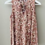 Gypsies & Moondust Floral Blush Pink Tank Top Pink Sz Medium Photo 0