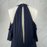 Haute Hippie  Cold-Shoulder Jersey Mini‎ Dress Black Photo 9