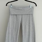 SKIMS  Fold Over Pants Womens Small Gray Heather Jersey Flare Wide Leg Lounge Photo 1