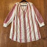 Scotch & Soda  white embroidered red with sequin tassel dress Photo 9