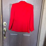 Chantelle  Bold Red Blazer with Square Buttons Photo 3